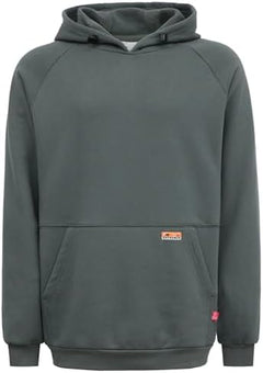 Men's FR Hoodies - 12oz Pullover Fleece Work Sweatshirt, CAT2 Flame-Resistant, Heavyweight, Relaxed Fit, NFPA 2112 Certified, Water & Oil Repellent, 100% Cotton, Shrink Buckle