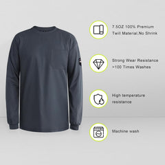 7.5oz FR Welding Shirt - Grey