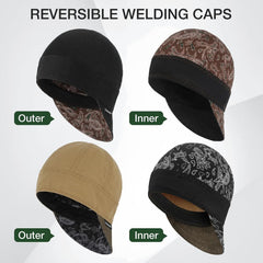Fullsheild Premium Reversible Welding Cap – 10oz FR Protection, Durable Welders Hood for Men and Women