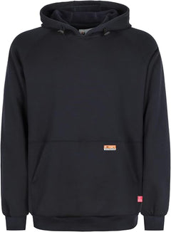 Men's FR Hoodies - 12oz Pullover Fleece Work Sweatshirt, CAT2 Flame-Resistant, Heavyweight, Relaxed Fit, NFPA 2112 Certified, Water & Oil Repellent, 100% Cotton, Shrink Buckle