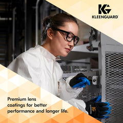 Kleenguard™ V30 Maverick™ Safety Glasses (56567) - Clear Anti-Fog Lenses with KleenVision™ Coating, Sleek Black Frame, Carrying Case Included, Unisex Eyewear