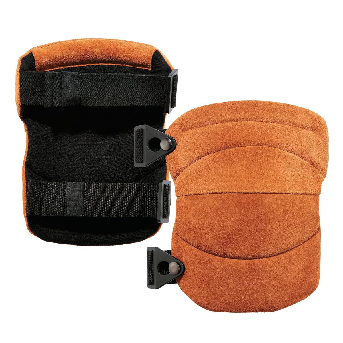 Ergodyne Leather Knee Pads 18232 - ProFlex 230, Heavy-Duty Brown, One Size