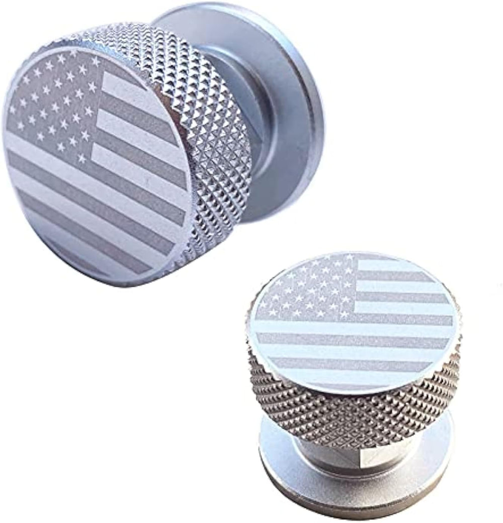 Welding Hood Pipeliner Helmet Fasteners-1Pair Silver Aluminum Helmet Pipeliner Headgear Replacement Parts Accessories Screws Flip Hood, Anti-Rust and Durable (Silver-Gh)