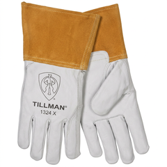 Tillman 1338M Goatskin TIG Welding Gloves - White, Medium