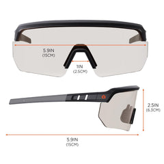 Skullerz Aegir Safety Glasses, ANSI Z87.1+
