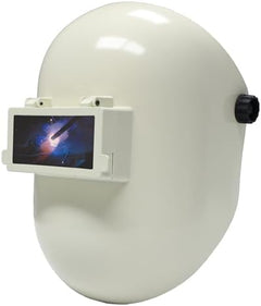 Sugar Scoop White Pipeliner Fiberglass Welding Helmet With Flip Front