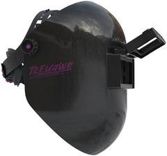 Flip-Up Chopped Fiberglass Sugar-Scoop Welding Helmet, Medium Cut Top & Bottom, Pipeline Welding Hood