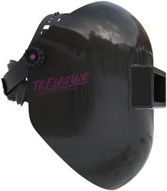 Flip-Up Chopped Fiberglass Sugar-Scoop Welding Helmet, Medium Cut Top & Bottom, Pipeline Welding Hood
