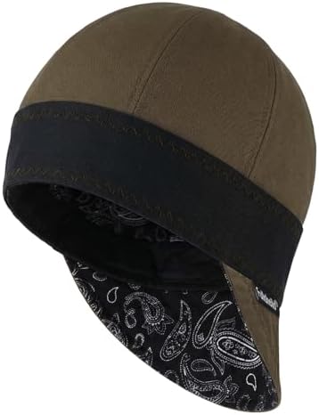 Fullsheild Premium Reversible Welding Cap – 10oz FR Protection, Durable Welders Hood for Men and Women