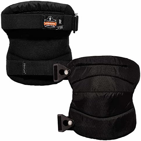 Ergodyne ProFlex 230HL Wide Soft-Cap Knee Pad, Black — All-Day Comfort with Maximum Coverage