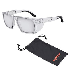 Ergodyne Skullerz SIXTEN Safety Glasses with Side Shields – Anti-Fog & Anti-Scratch Lenses, ANSI Z87.1 Certified, Includes Protective Microfiber Bag