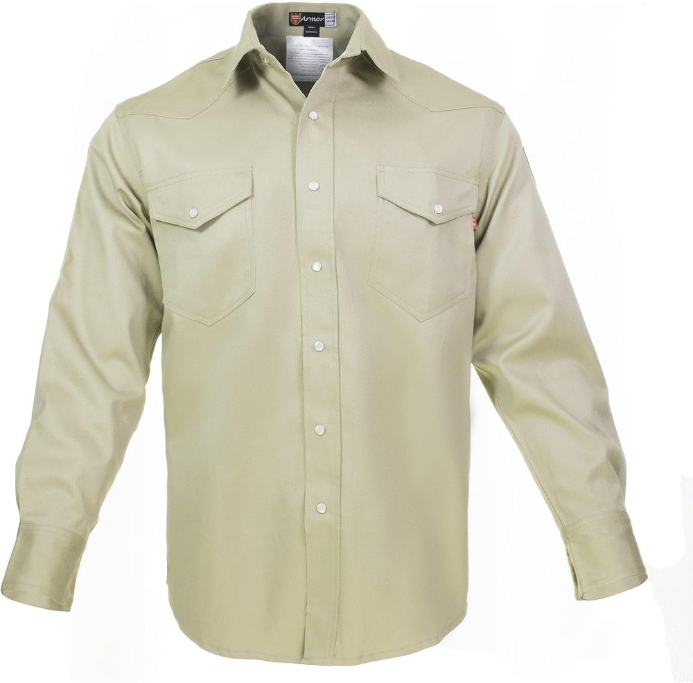 Flame Resistant FR Welding Shirt - Heavy Weight - 100% C - 9 Oz