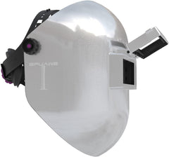 Flip-Up Chopped Fiberglass Sugar-Scoop Welding Helmet, Medium Cut Top & Bottom, Pipeline Welding Hood
