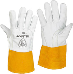 Tillman 1338M Goatskin TIG Welding Gloves - White, Medium