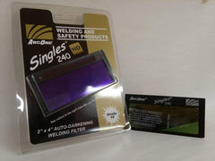 ArcOne S240-10 Horizontal Single Auto-Darkening Filter for Welding, 2 x 4, Shade 10