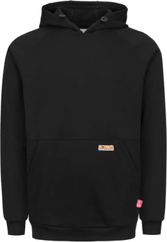 Men's FR Hoodies - 12oz Pullover Fleece Work Sweatshirt, CAT2 Flame-Resistant, Heavyweight, Relaxed Fit, NFPA 2112 Certified, Water & Oil Repellent, 100% Cotton, Shrink Buckle