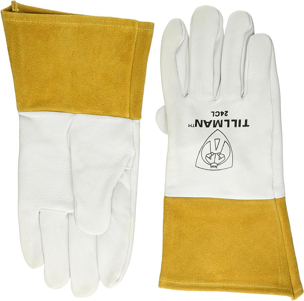 24CL Welding Gloves, TIG, L, Straight, PR