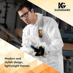 Kleenguard™ V30 Maverick™ Safety Glasses (56567) - Clear Anti-Fog Lenses with KleenVision™ Coating, Sleek Black Frame, Carrying Case Included, Unisex Eyewear