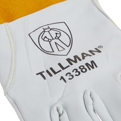 Tillman 1338M Goatskin TIG Welding Gloves - White, Medium