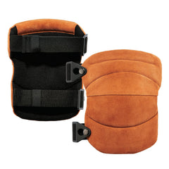 Ergodyne Leather Knee Pads 18232 - ProFlex 230, Heavy-Duty Brown, One Size