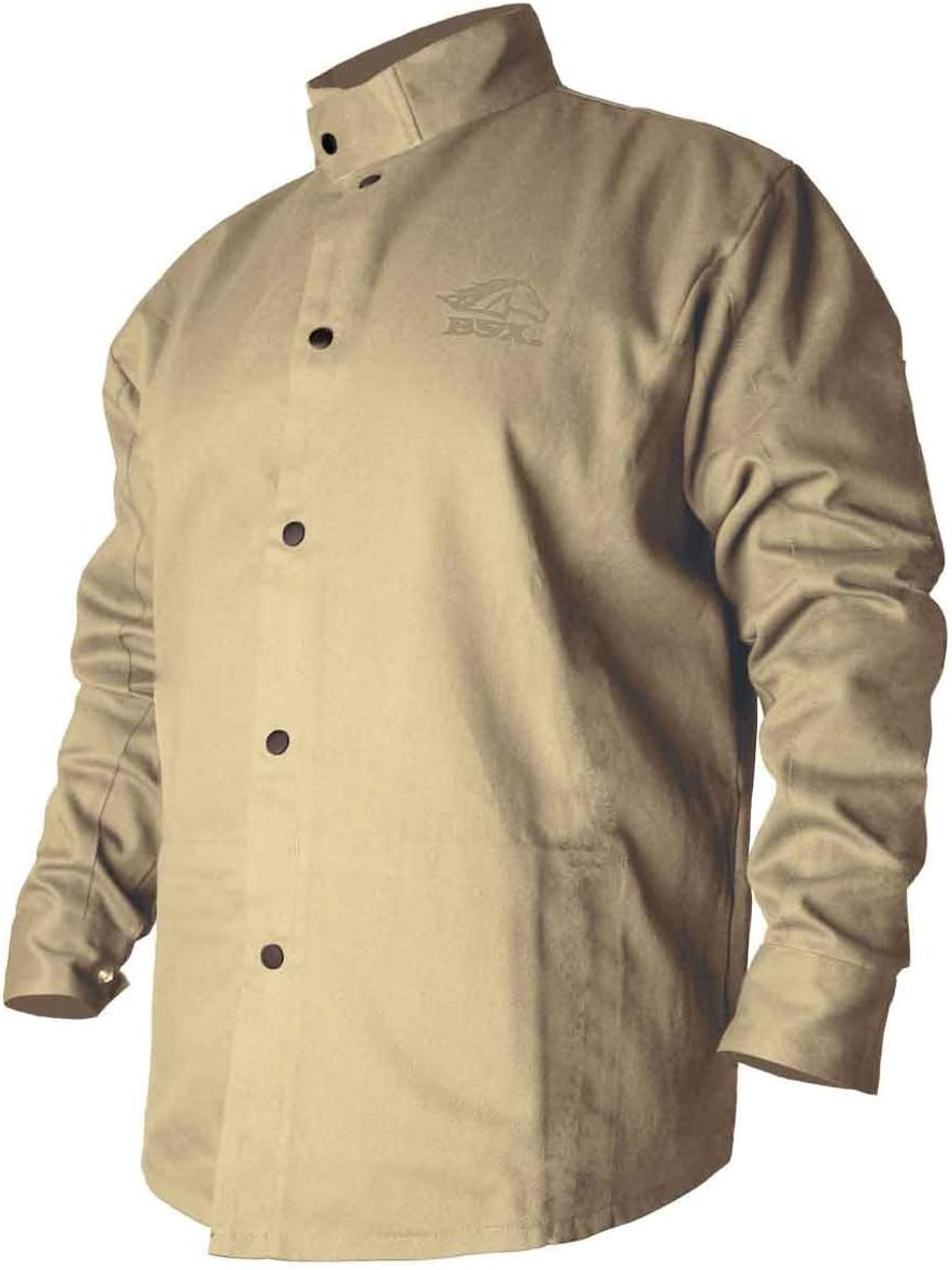 (BXTN9C) BSX 9 Oz Flame-Resistant Cotton Welding Jacket